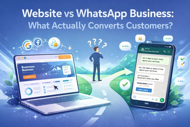 Website vs WhatsApp Business: What Actually Converts Customers?