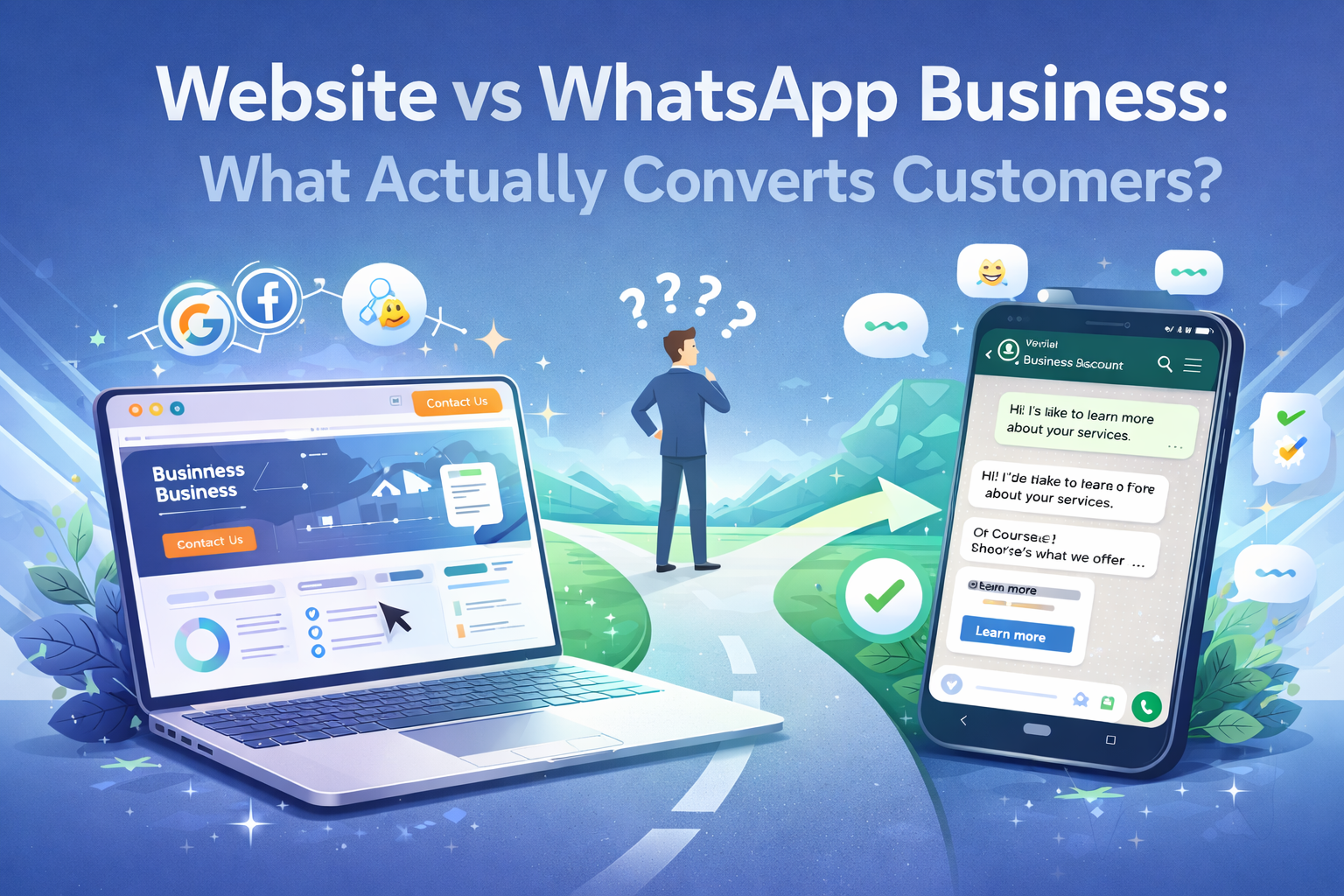 Website vs WhatsApp Business: What Actually Converts Customers?